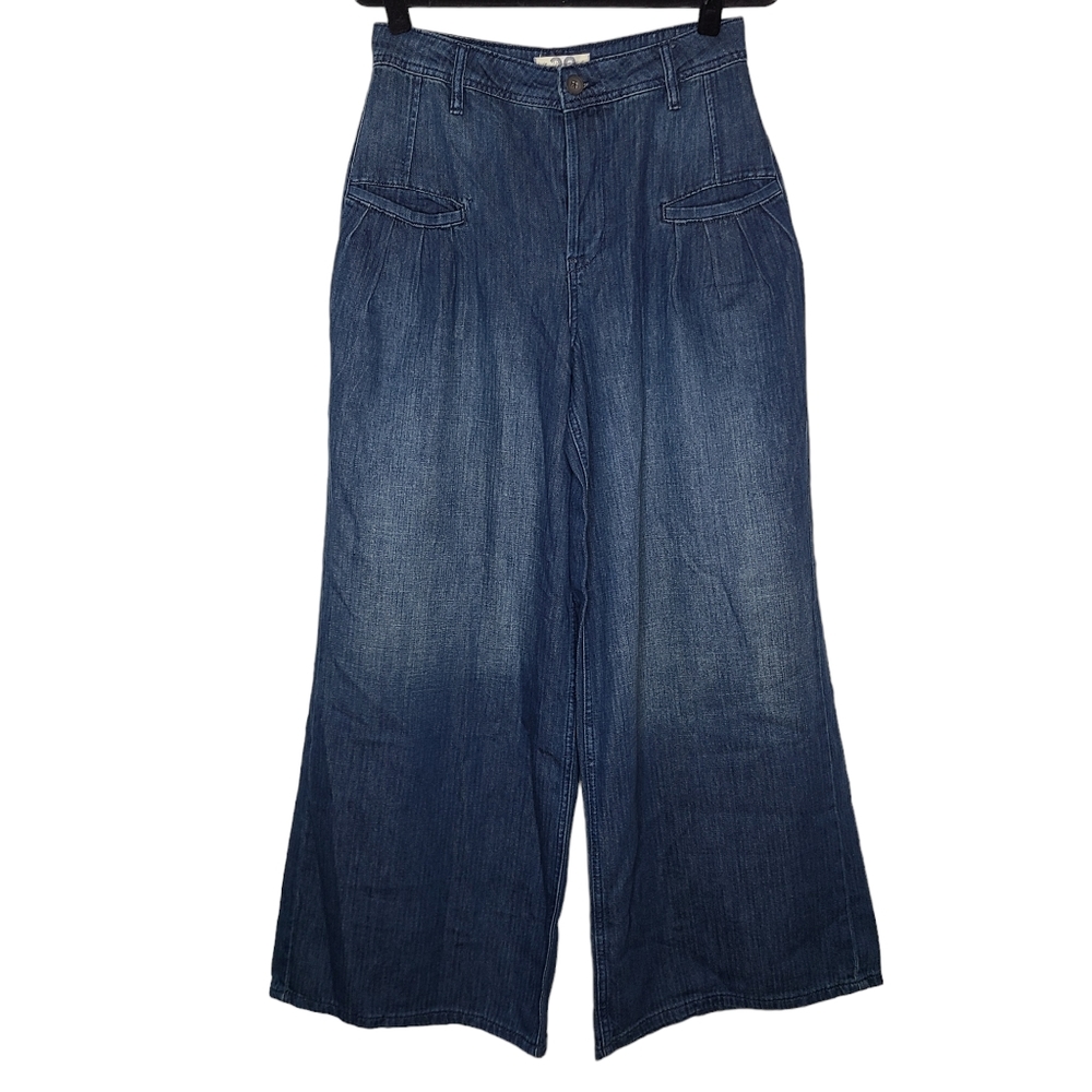 We the Free Free People Charlie Wide Leg Jeans Navy/Marin OB1470354 Size 29 NWOT